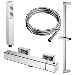 Zestaw prysznicowy natynkowy termostatyczny chrom TEHRMO AVAPAX ANTH3111T2