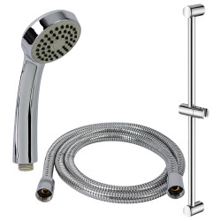 Zestaw prysznicowy  1-funkcyjny z drążkiem  chrom WELORA AVAPAX ANWE151121