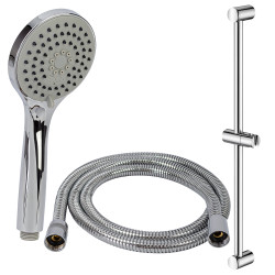 Zestaw prysznicowy  3-funkcyjny z drążkiem  chrom WELORA AVAPAX ANWE151131