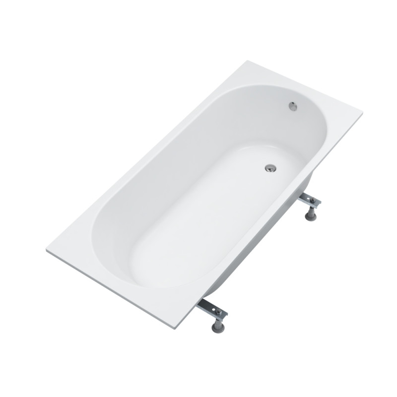 AQUA for you wanna akrylowa Kronos oval slim 170x75 z syfonem i nóżkami
