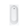 AQUA for you wanna prostokątna Kronos Oval 170x75 z syfonem czarnym i nóżkami