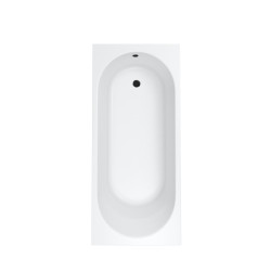AQUA for you wanna akrylowa Kronos oval slim 160x70 z czarnym syfonem nóżkami i preparatem