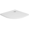 Polimat brodzik półokrągły posadzkowy Standard 80x80 z syfonem