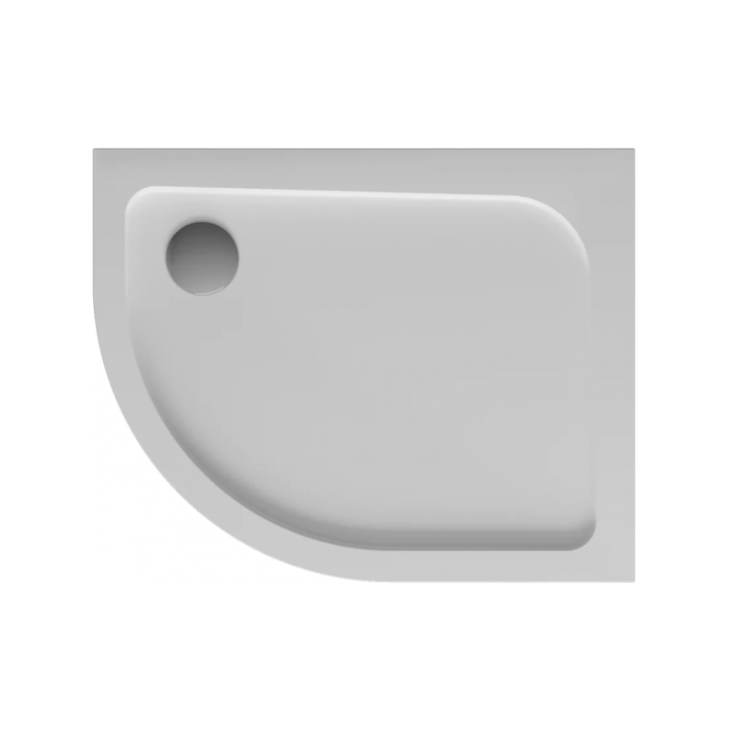 Polimat brodzik posadzkowy asymetryczny Oris prawy 100x80 syfonem