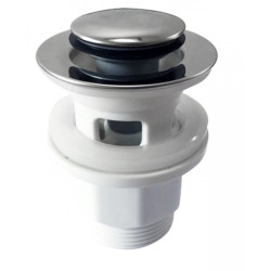 Korek Klik-Klak 1 1/4" Mały z przelewem ABS chrom