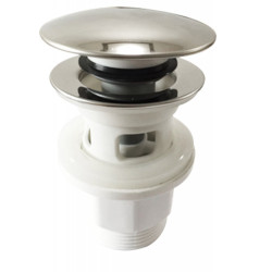 Korek Klik-Klak 1 1/4" Duży z przelewem ABS chrom