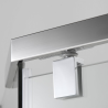 Kabina STYLIO pentagonalna 80x80x190 chrom szkło transparent z powłoką CleanGLASS