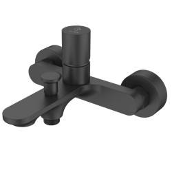 Bateria BLUO BLACK wannowa ścienna czarny mat