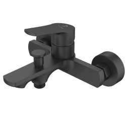 Bateria FOGO BLACK wannowa ścienna czarny mat