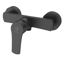 Bateria FOGO BLACK natryskowa ścienna czarny mat