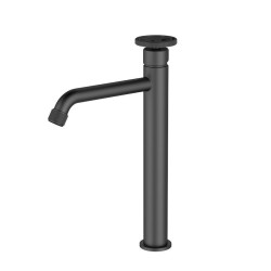 Bateria LOFTEA umywalkowa stojąca wysoka czarny mat