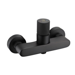 Bateria natryskowa ścienna SOVO BLACK