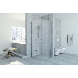 Elegancka Kabina Prysznicowa Foldex 80x80 - Bezramowa, Nowoczesne Szkło Przejrzyste