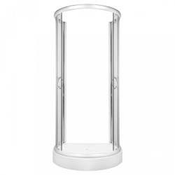 Kabina STYLIO przyścienna 80x100x190 chrom szkło chinchila z powłoką CleanGLASS