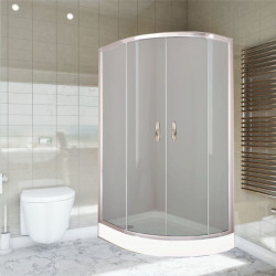 Nowoczesna Kabina Prysznicowa STYLIO 80x100cm Lewa, Szkło Transparentne
