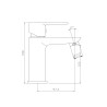 Bateria FASHION umywalkowa st. chrom bez korka