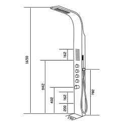 Luksusowy Panel Prysznicowy AVERSE - Oaza Relaksu w Twojej Łazience