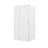 Kabina FRESH LINE 80(ścianka stała)x120L(ścianka z drzwiami)x195 transparent Lewa CHROM