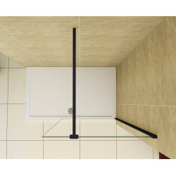 Stylowa Ścianka Prysznicowa Easy In 90 cm, Loft Black Elegancja w Twojej Łazience