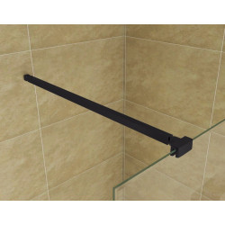 Luksusowa ścianka prysznicowa LOFT BLACK 120 cm – Styl industrialny w Twojej łazience