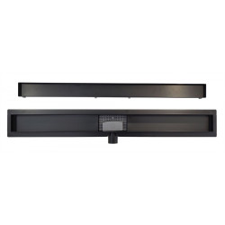 Ekskluzywny Czarny Odpływ Liniowy 80 cm pod Płytkę XMD012 - Promocyjna Cena!