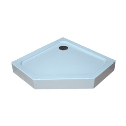 Brodzik MOZA I pentagonalny 90x90x14x3 fi90 kompaktowy