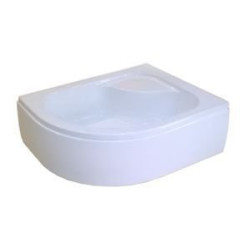 Brodzik GATO I  80x100x33x23 z siedziskiem prawy fi50