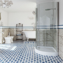 Elegancka Kabina Bezprofilowa 90x90 z Chromowanymi Wykończeniami i Transparentnym Szkłem