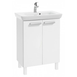 Deftrans zestaw szafka stojąca na nóżkach CAPRI D65 białą z umywalką