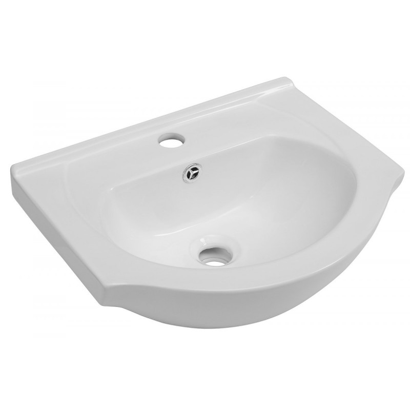 Astor Zestaw LUPO 45 cm szafka z umywalką, biały połysk, stojąca