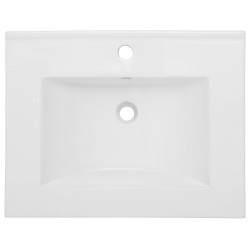 Astor Lupo Szafka z umywalką łazienkowa 60 cm biała stojąca zestaw połysk biały