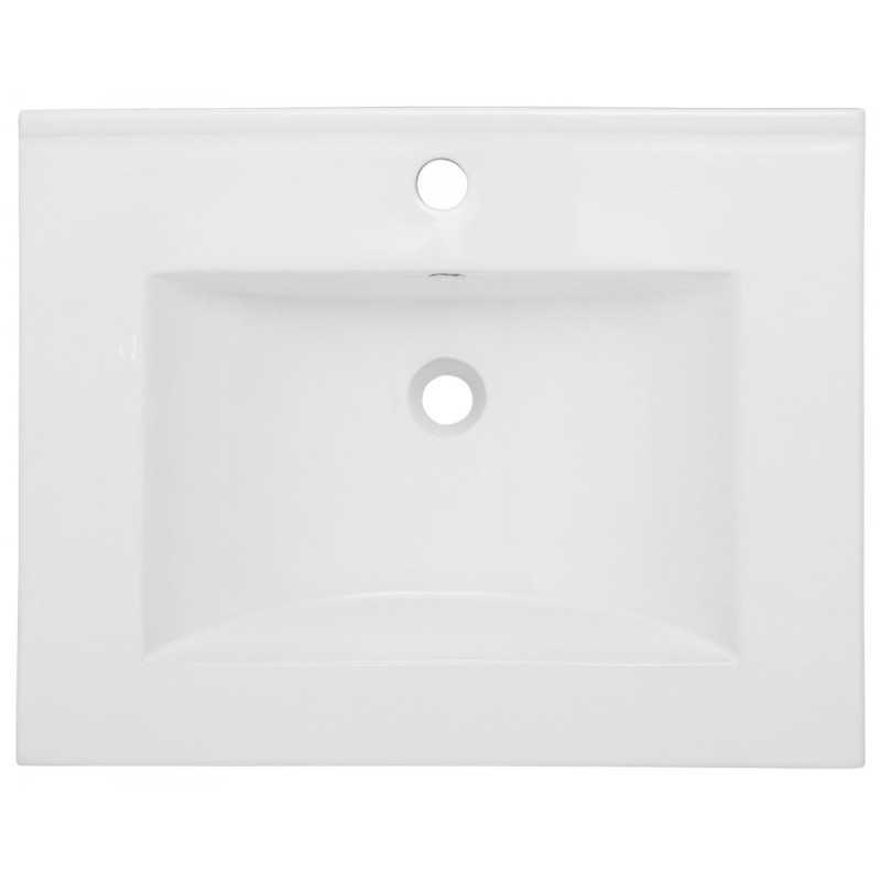 Astor Lupo Szafka z umywalką łazienkowa 60 cm biała stojąca zestaw połysk biały