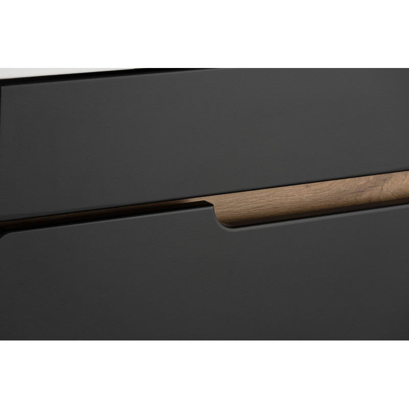 Astor Alma 60 cm Zestaw szafka z umywalką Astor Alma 60 cm czarny wotan drzwiczki