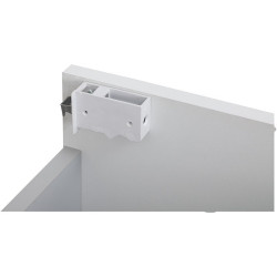 Astor Szafka INES 60 cm pod umywalkę biała z elementami drewna