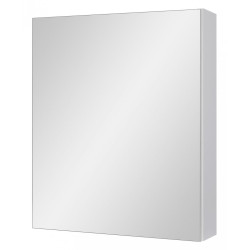 Astor IDA Szafka łazienkowa wisząca biała półka 50 cm biały połysk z lustrem