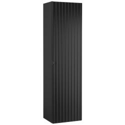 Astor Słupek Łazienkowy Astor AMY 35cm Czarny Ryflowany