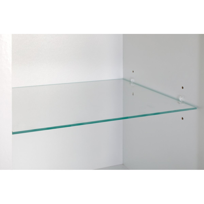 Astor Słupek łazienkowy SPEK 35 cm, biały/dąb country, MDF/cichy domyk