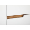 Astor Półsłupek SPEK 35 cm stojący drewno i biel