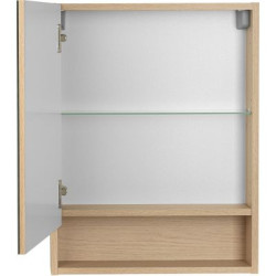 Astor Szafka Łazienkowa ARIA 50cm, Wisząca z Lustrem, Dąb Vicenza