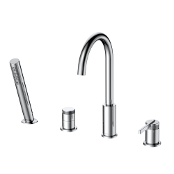 Bateria wannowa  4-otworowa chrom AUREVO AVAPAX ABAU241121