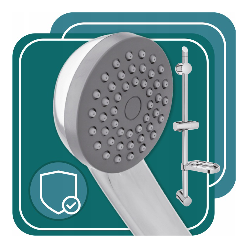 Zestaw natryskowy mini EOL słuchawka z wężem 150cm oraz uchwytem i drążkiem