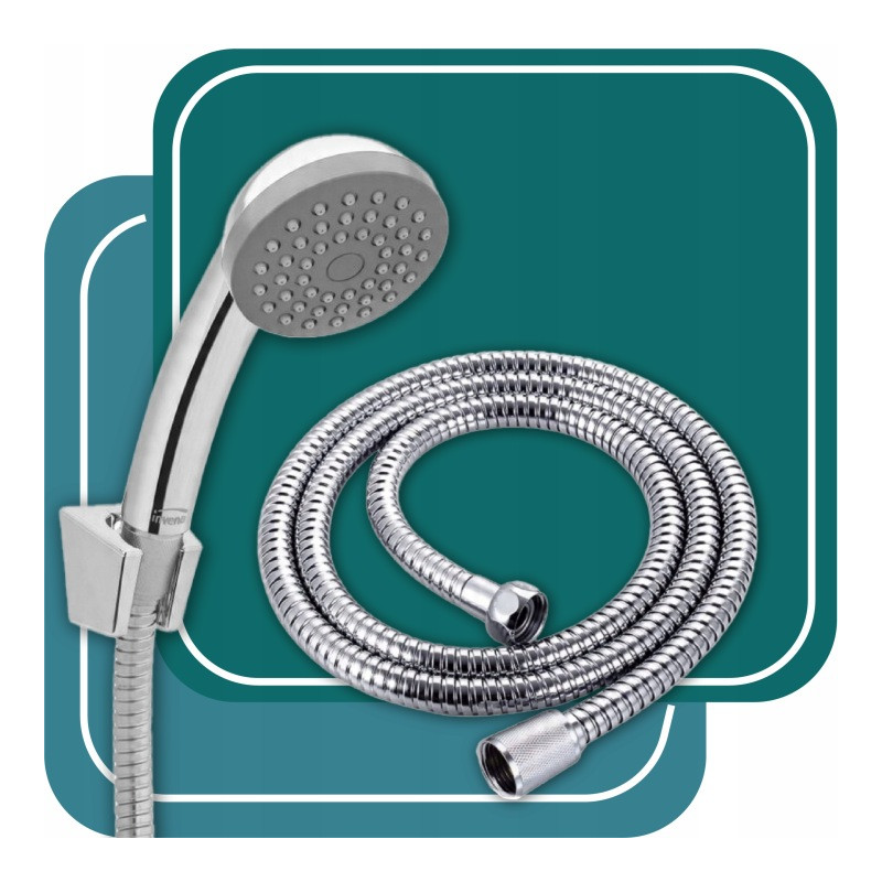 Zestaw natryskowy mini EOL słuchawka z wężem 150cm oraz uchwytem i drążkiem