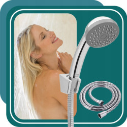 Zestaw natryskowy mini EOL słuchawka z wężem 150cm oraz uchwytem i drążkiem