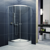 Invena Vitoria kabina kabina natryskowa półokrągła 90x90 chrom szkło transparentne