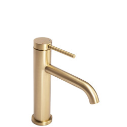 Rea bateria umywalkowa niska Clif złoto szczotkowane