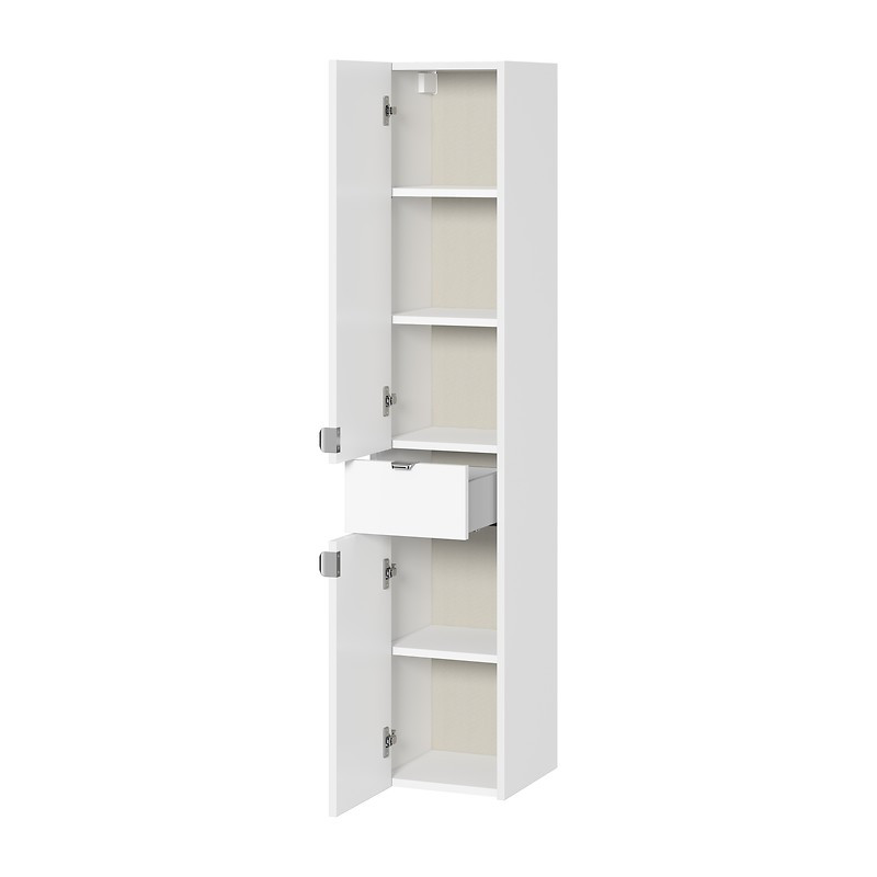 Słupek meblowy łazienkowy wiszący Cersanit OVIDA 30 biały 30x30x150cm