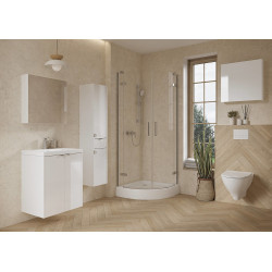 Półsłupek meblowy łazienkowy wiszący Cersanit OVIDA 30 biały 30x30x72cm