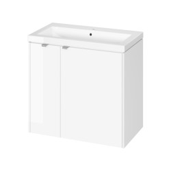 Zestaw szafka wisząca z umywalką Cersanit OVIDA 80 biała z szafką cargo