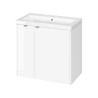 Zestaw szafka wisząca z umywalką Cersanit OVIDA 80 biała z szafką cargo