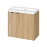 Zestaw szafka wisząca z umywalką Cersanit OVIDA 80 dąb hikora szafka cargo